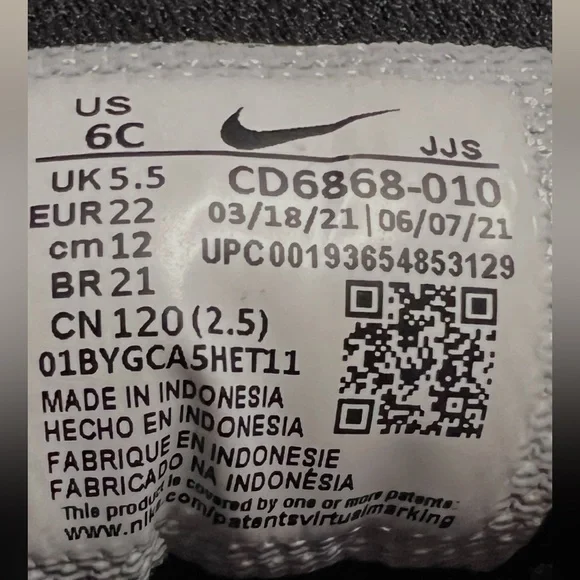 NIKE AIR MAX Toddler sneakers size 6c - Picture 8 of 9